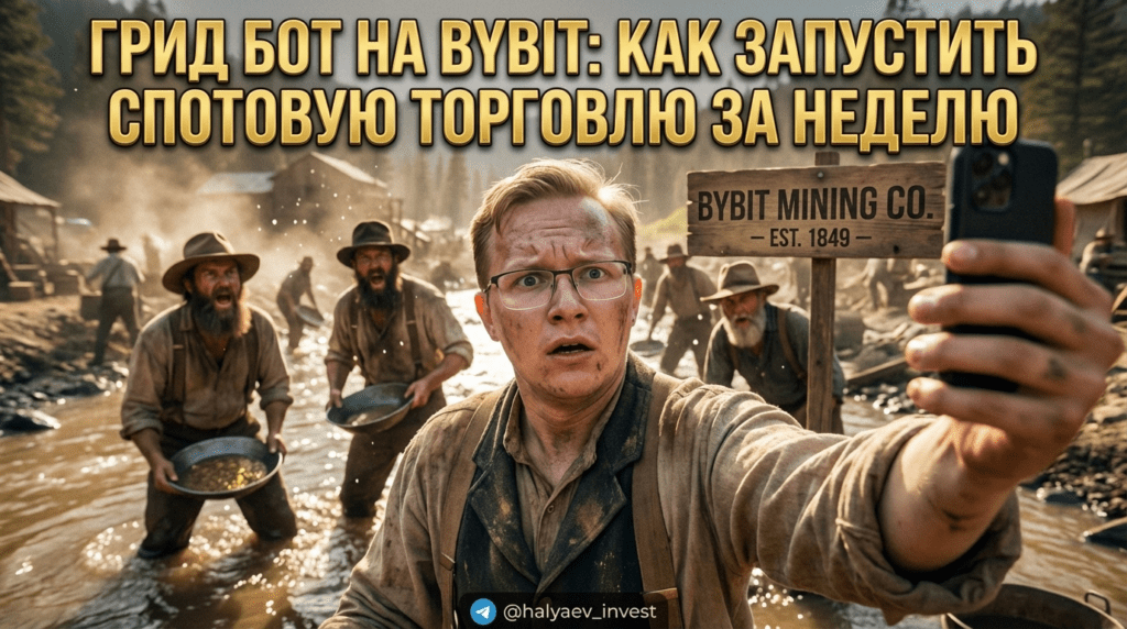 Настройка спотового грид бота на бирже Bybit