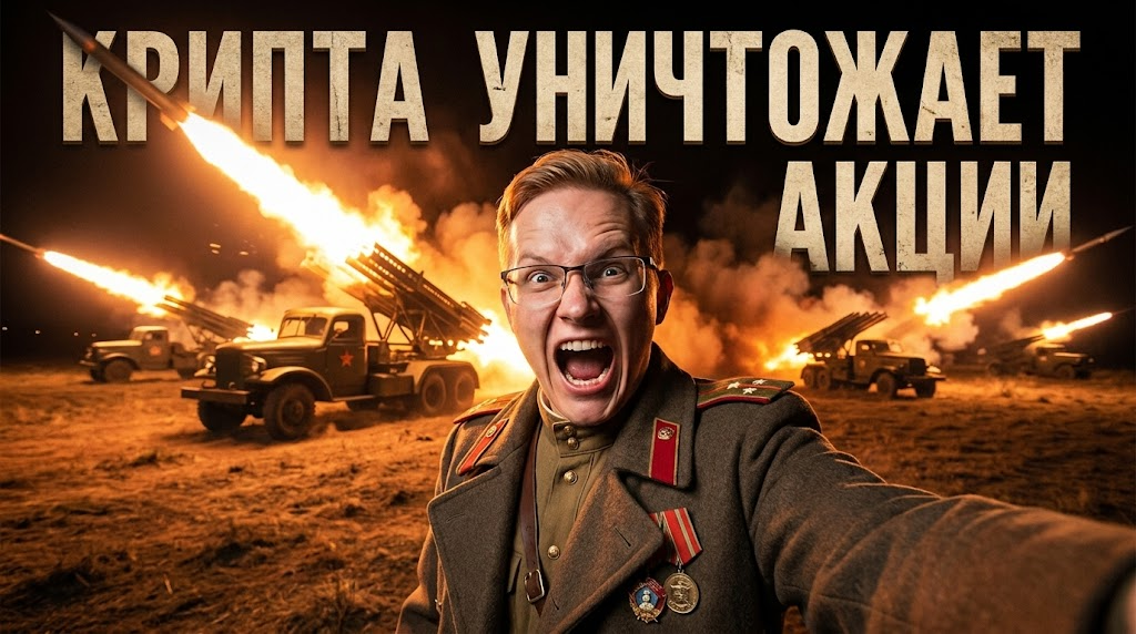 График стремительного роста децентрализованных активов и криптовалюты по сравнению с традиционными акциями