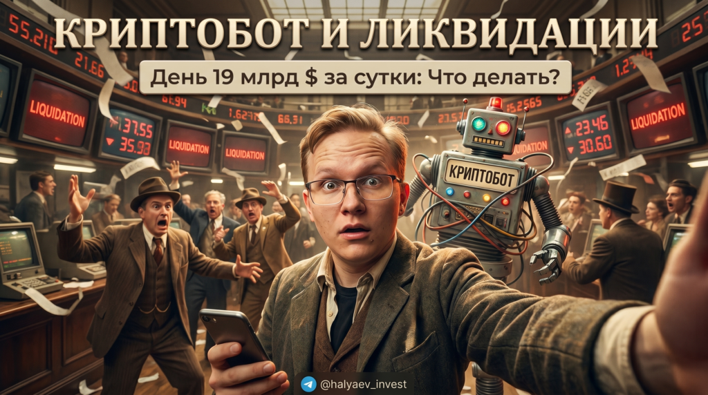 Криптобот и ликвидации на рынке: что делать в день 19 млрд $ за сутки