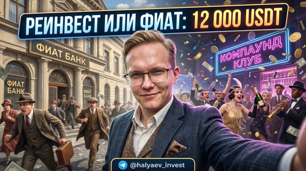 Реинвест прибыли криптобота: компаунд или вывод в фиат на 12 000 USDT
