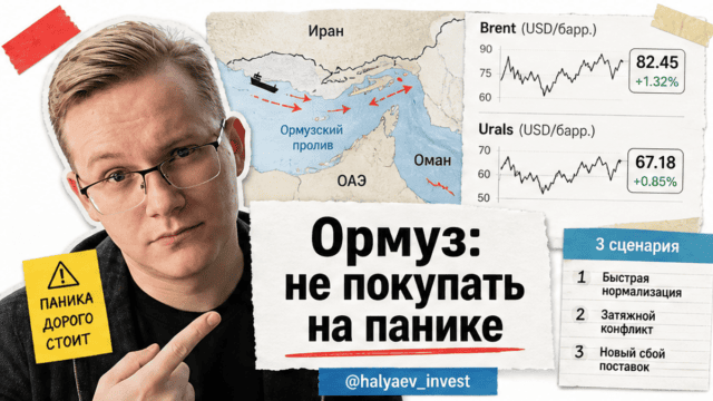 Никита Халяев в коллаже об Ормузском проливе, нефти и проверке данных перед сделкой